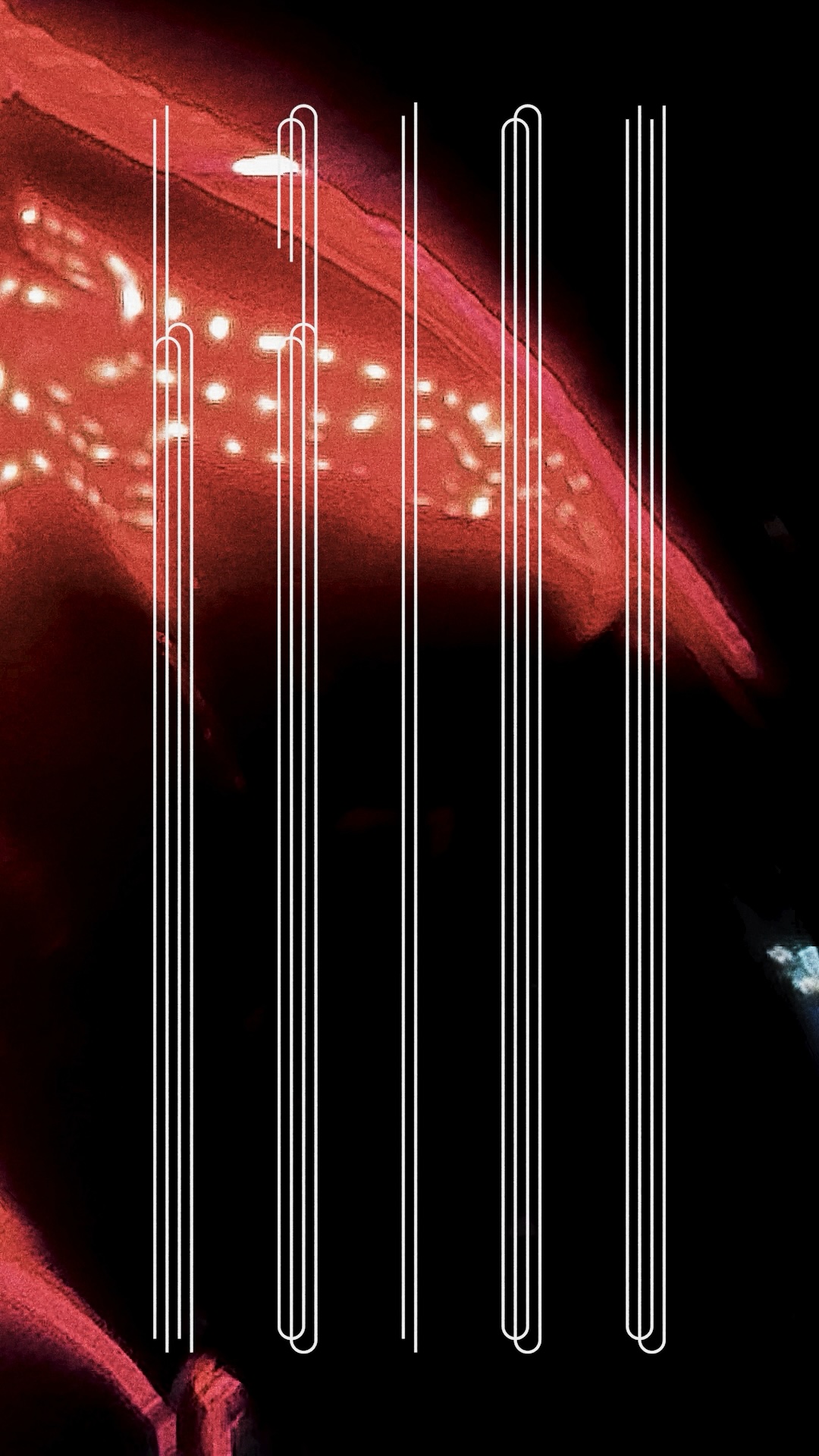 Drinks Upon Drinks / Video still - sea lights and logo.