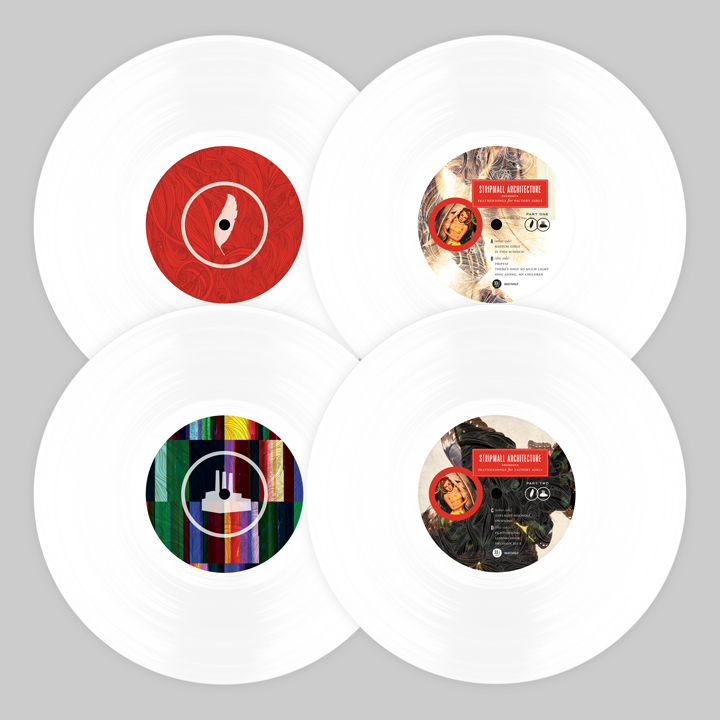 Feathersongs for Factory Girls / White vinyl presentation.