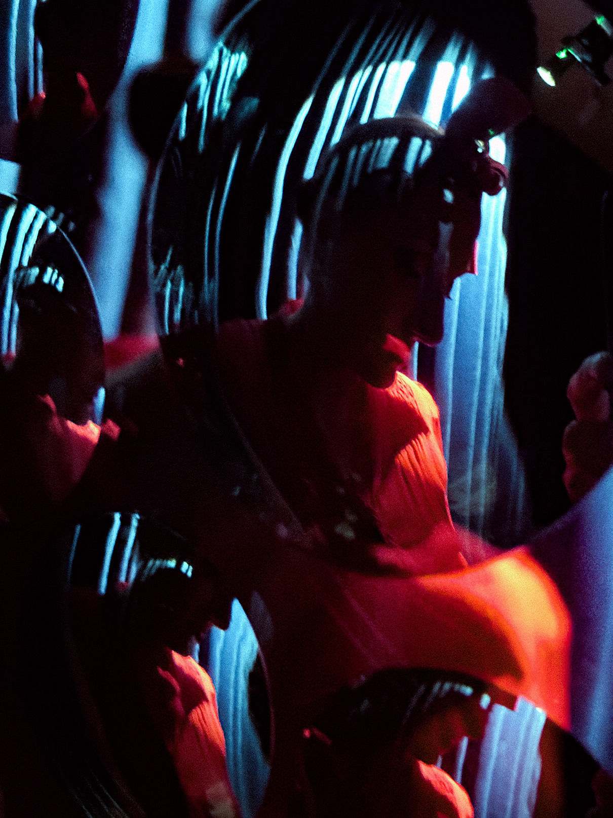 The Big Whole / Video still - more blue than red but with icicles.