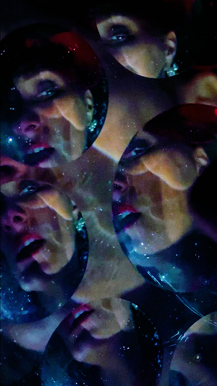The Big Whole / Video still - drifting in space.