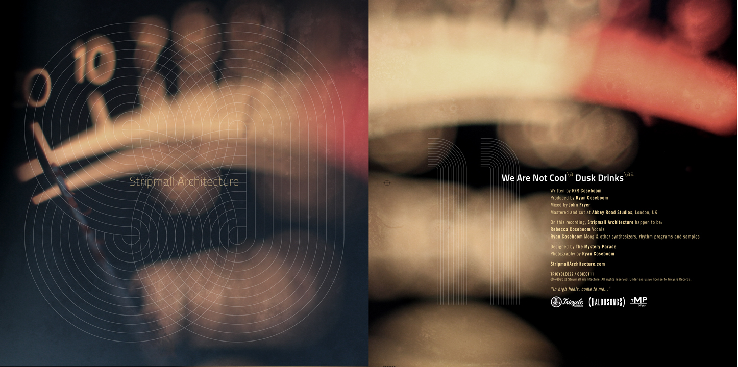 We Are Not Cool / 7" Cover art - front/back.